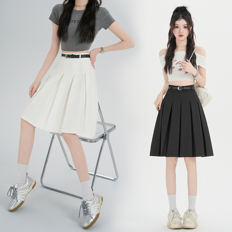 High waist short skirt college style business suit for women