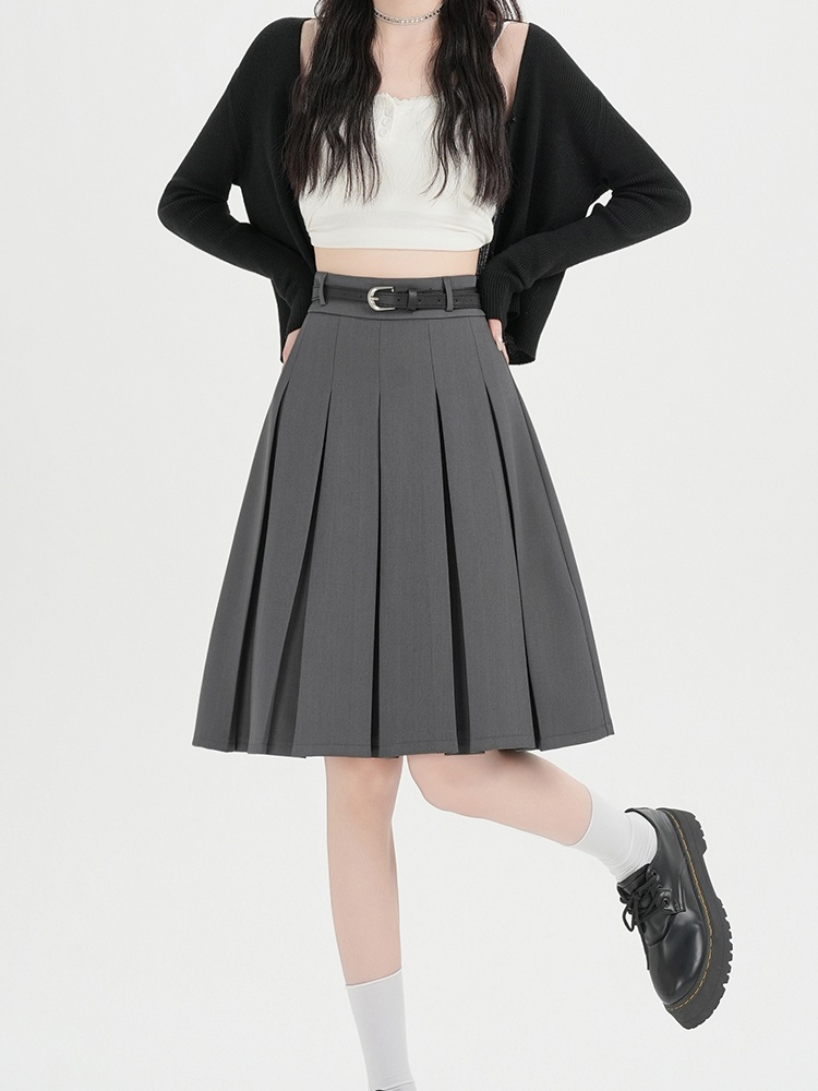 High waist short skirt college style business suit for women