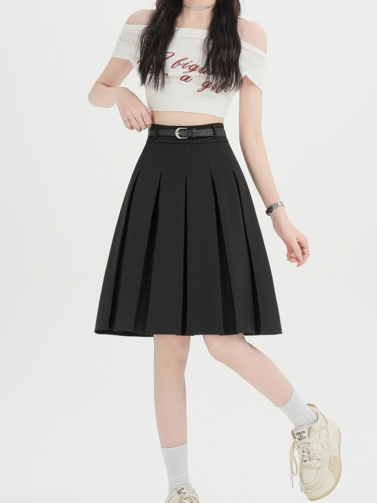 High waist short skirt college style business suit for women