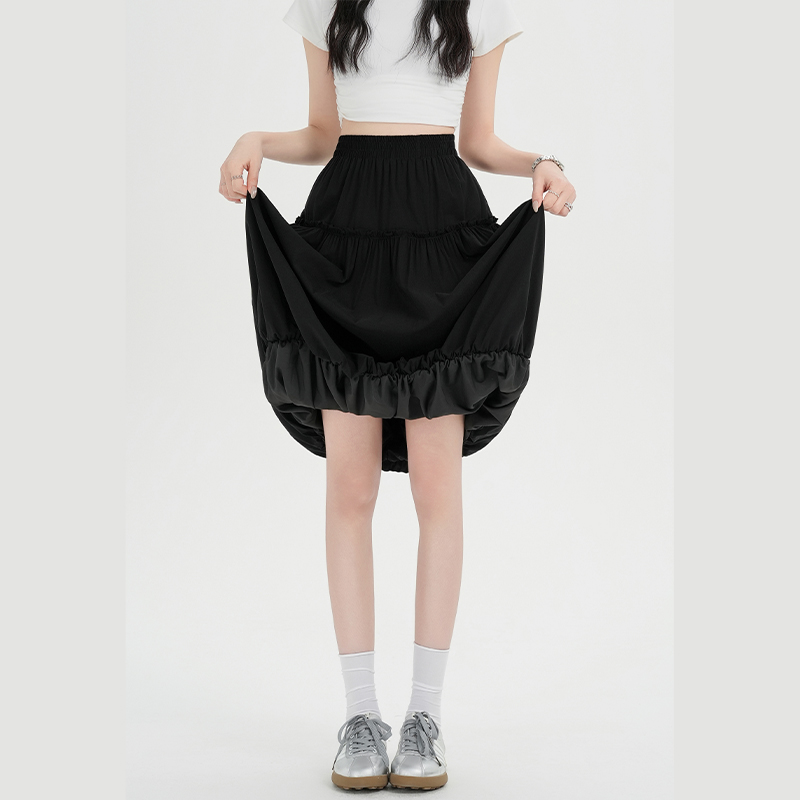 Korean style all-match bud skirt lace short skirt for women
