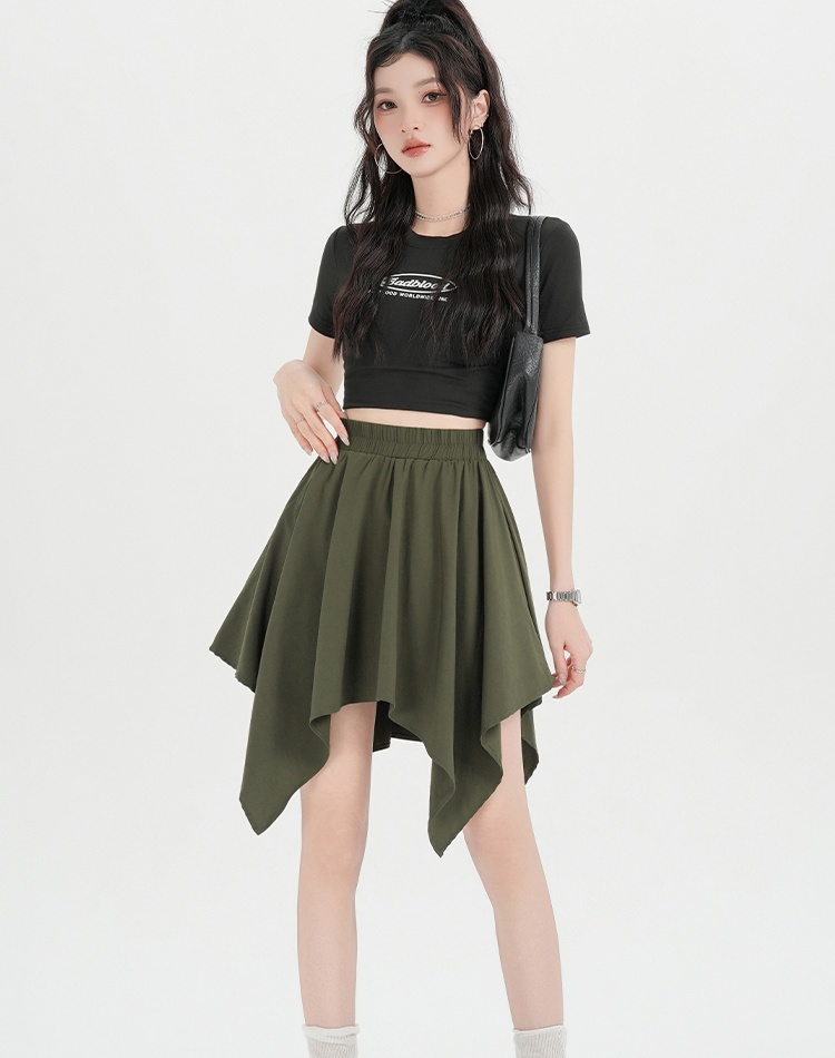 Irregular culottes spring and summer skirt for women