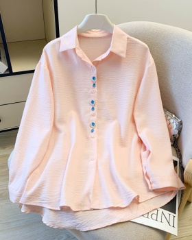 Outside the ride loose tops long sleeve Korean style coat