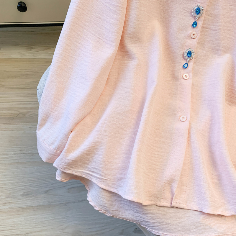 Outside the ride loose tops long sleeve Korean style coat