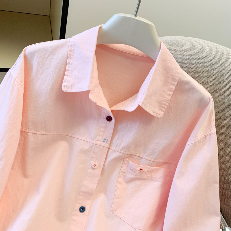 Long sleeve college style shirt colors buckle coat for women