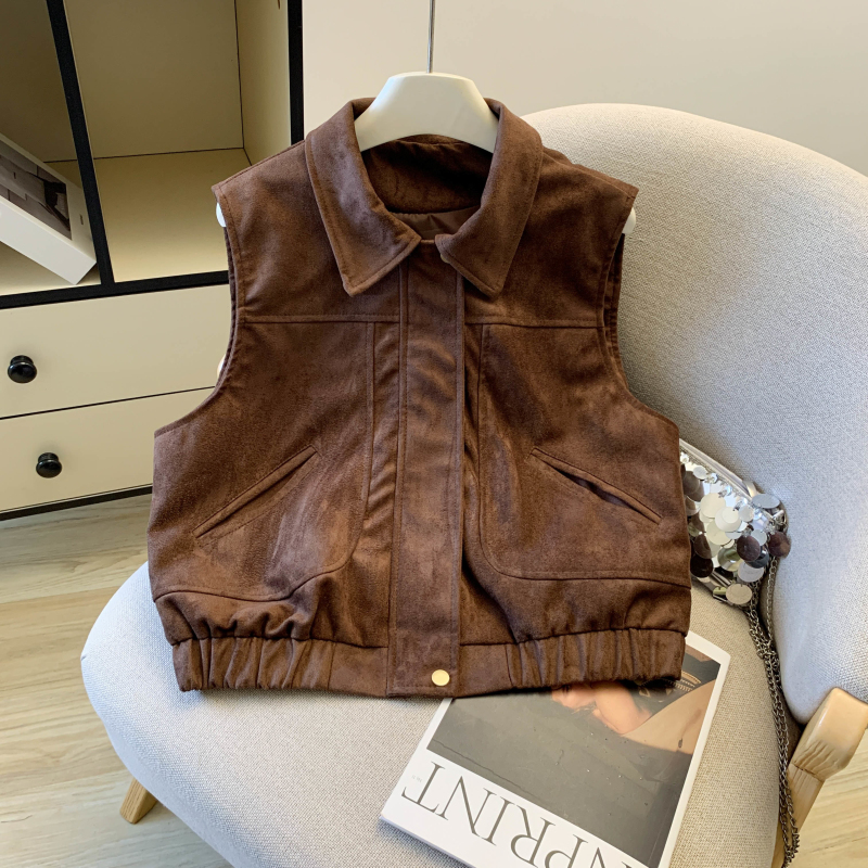 European style outside the ride waistcoat spring tops