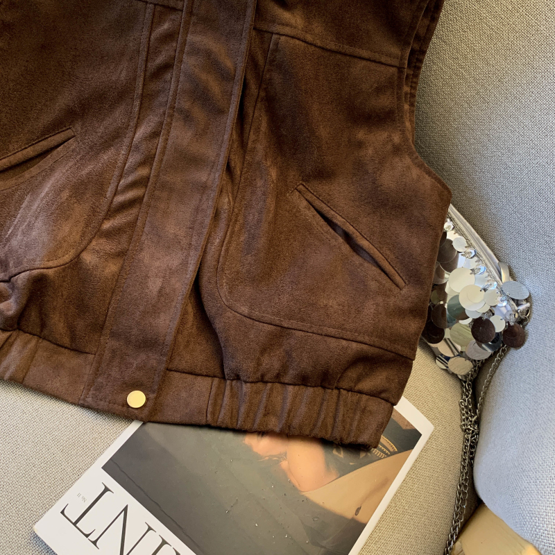 European style outside the ride waistcoat spring tops