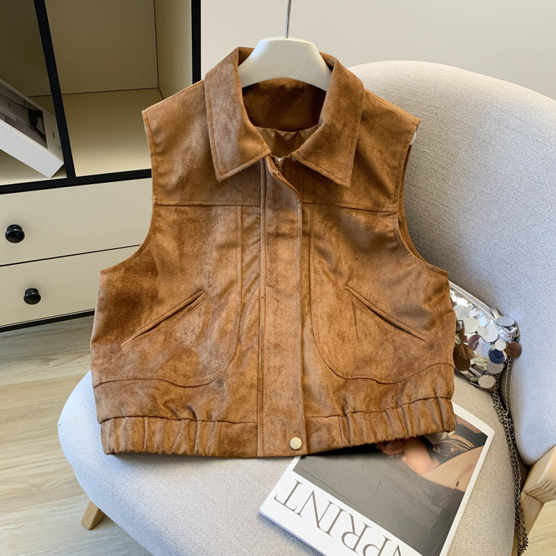 European style outside the ride waistcoat spring tops