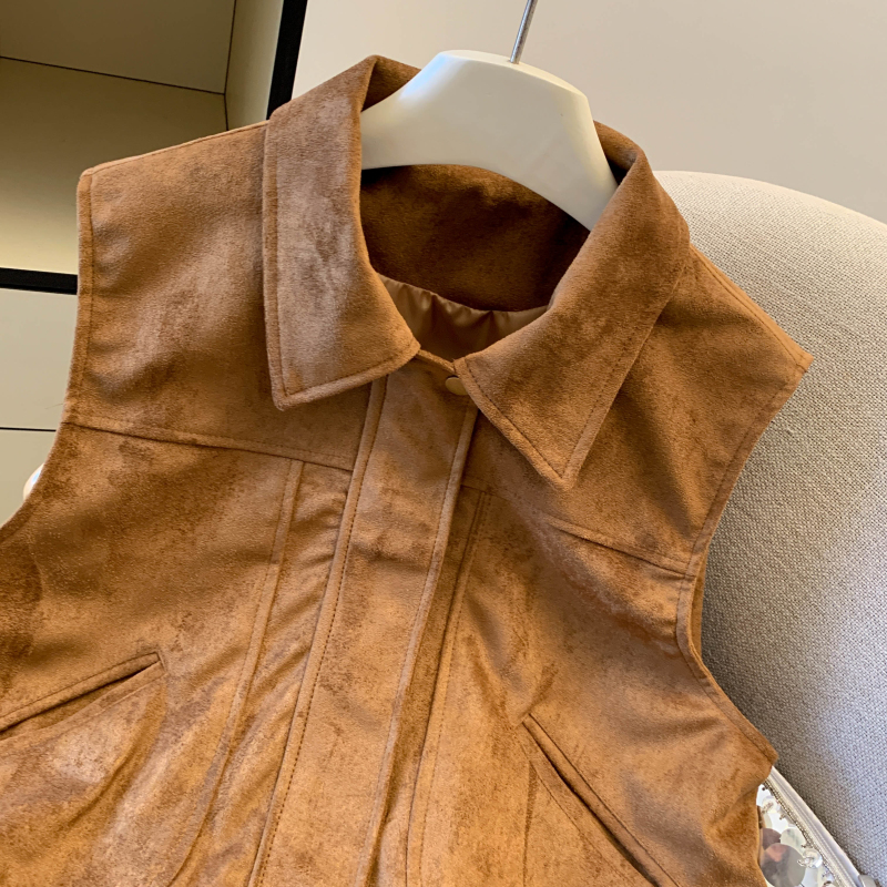 European style outside the ride waistcoat spring tops