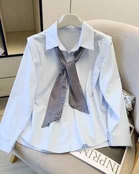 Long sleeve pure cotton tops spring scarves for women