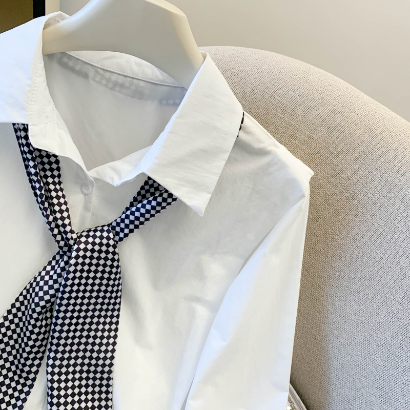 Long sleeve pure cotton tops spring scarves for women