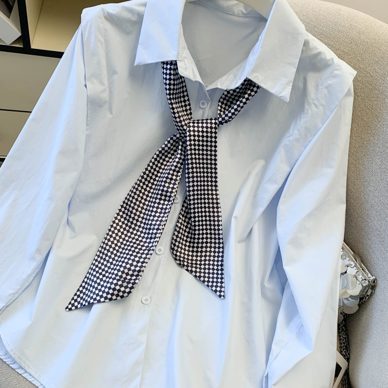 Long sleeve pure cotton tops spring scarves for women