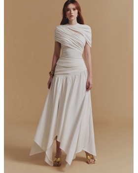 Niche irregular tops temperament skirt 2pcs set