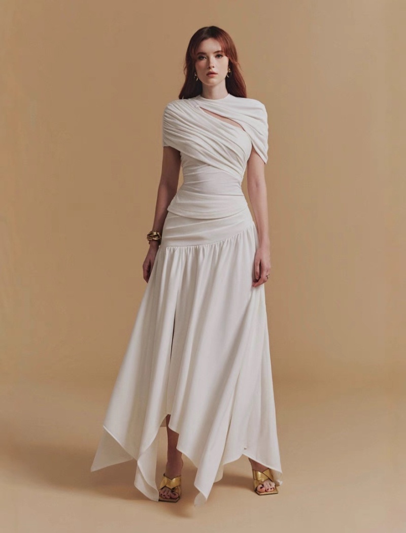 Niche irregular tops temperament skirt 2pcs set