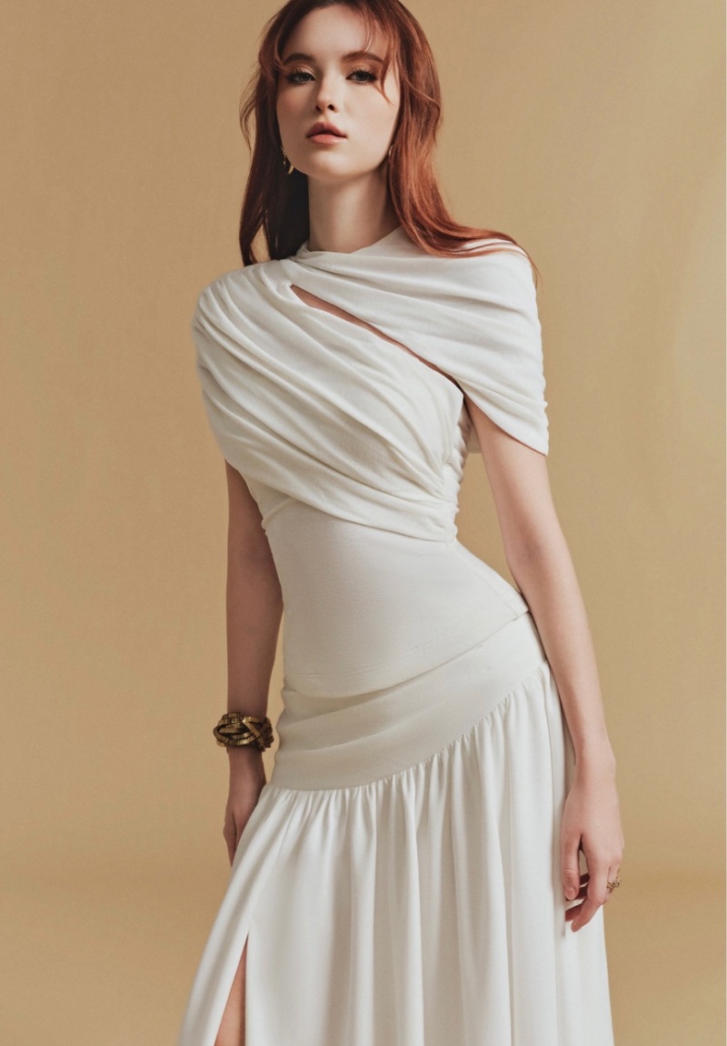 Niche irregular tops temperament skirt 2pcs set