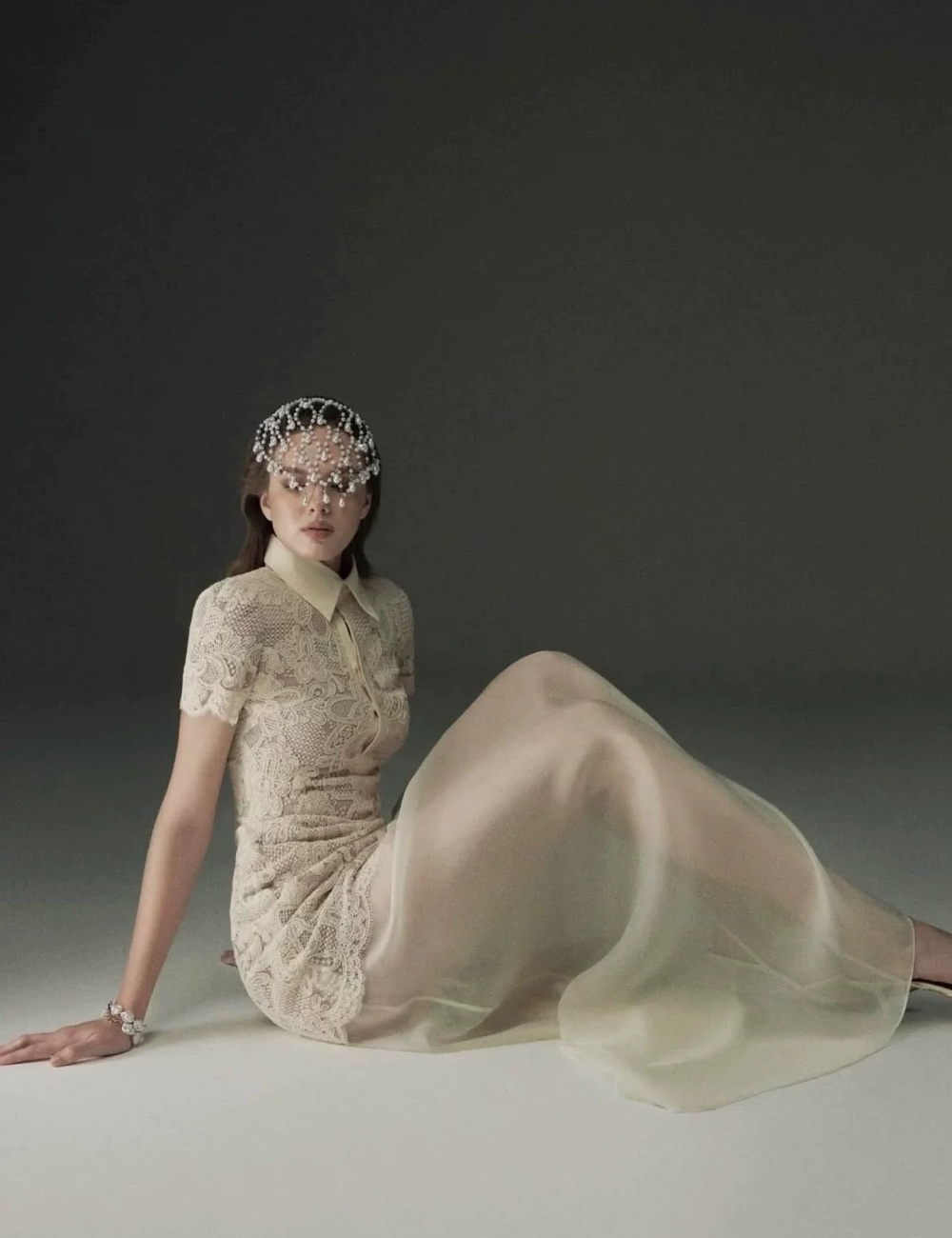 Hollow pinched waist short sleeve dress for women