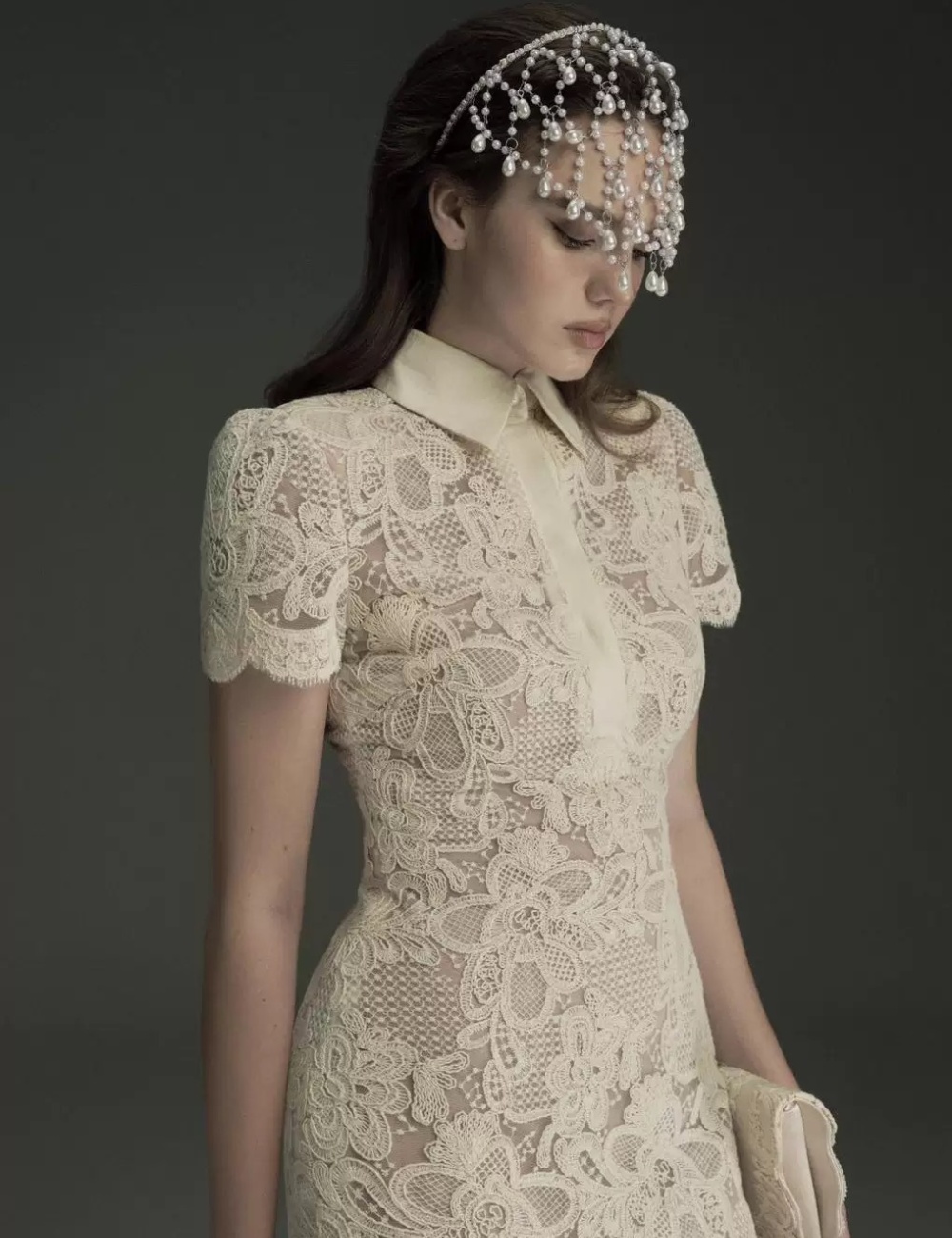 Hollow pinched waist short sleeve dress for women