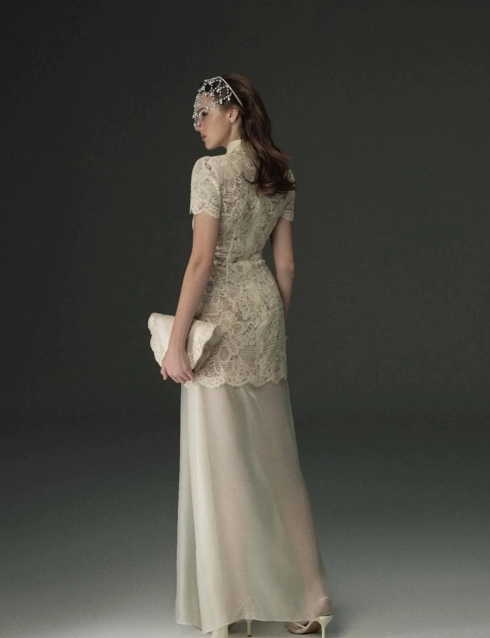 Hollow pinched waist short sleeve dress for women