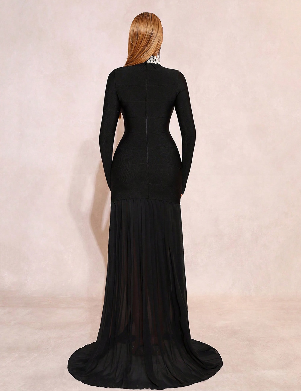 Elegant long dress elasticity evening dress for women