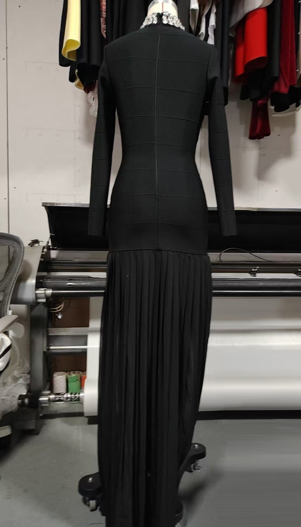 Elegant long dress elasticity evening dress for women