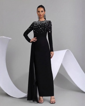 Beading formal dress streamer dress for women