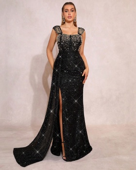 Slim split wedding evening dress sexy party long dress