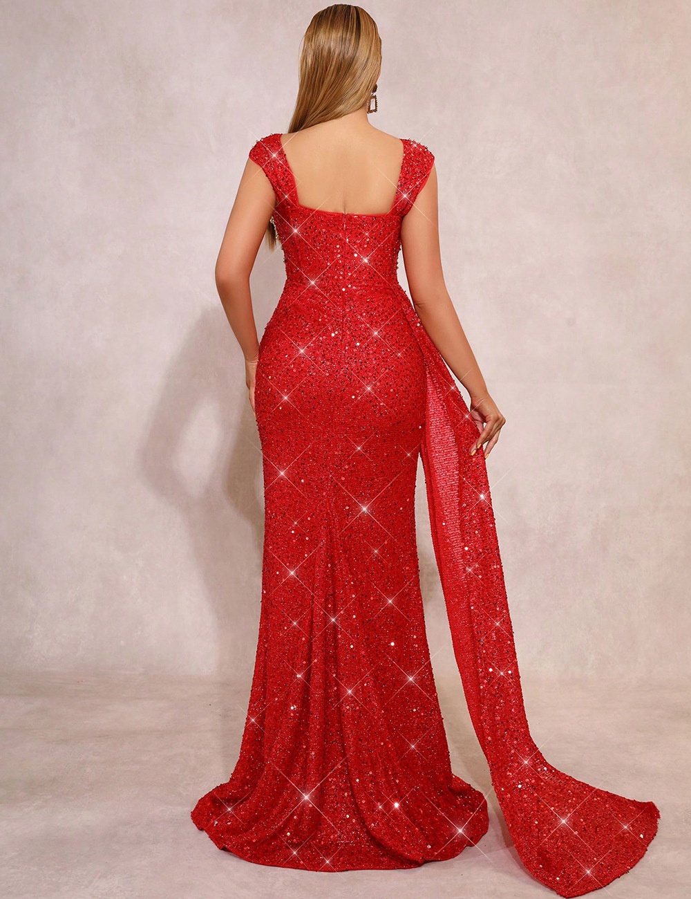 Slim split wedding evening dress sexy party long dress