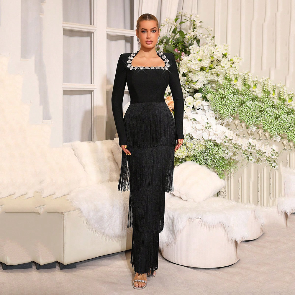 Tight dress European style evening dress for women