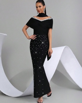 Beading bandage evening dress party long dress for women