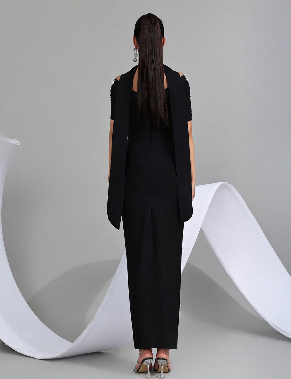 Beading bandage evening dress party long dress for women