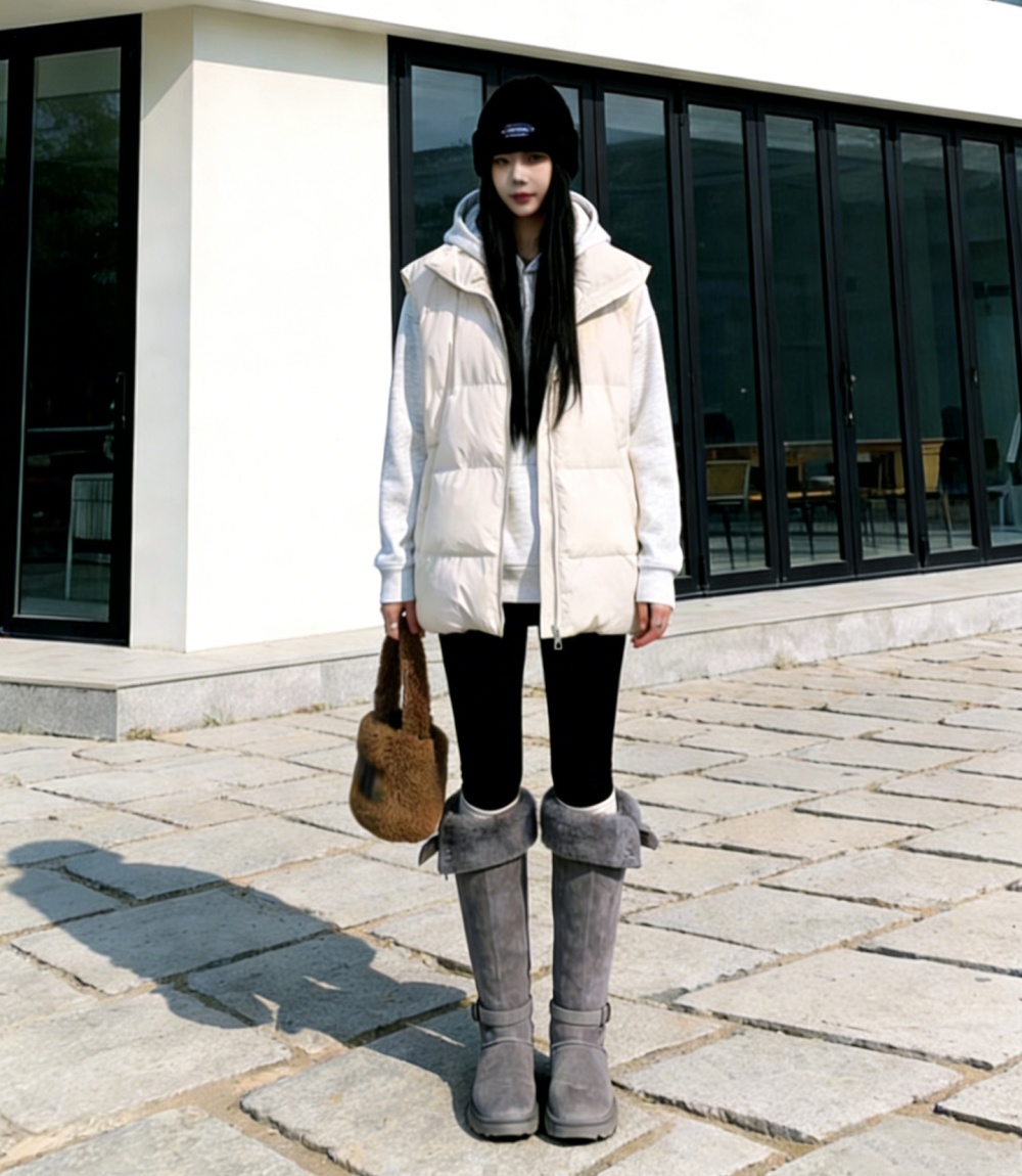 Wears outside elmo boots thermal plus velvet thigh boots for women