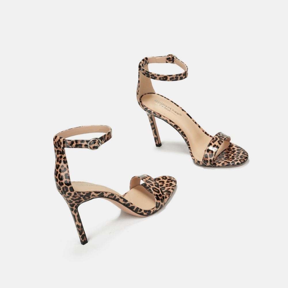 European style leopard light luxury fashion sandals
