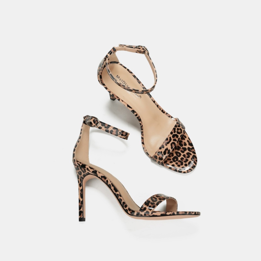 European style leopard light luxury fashion sandals