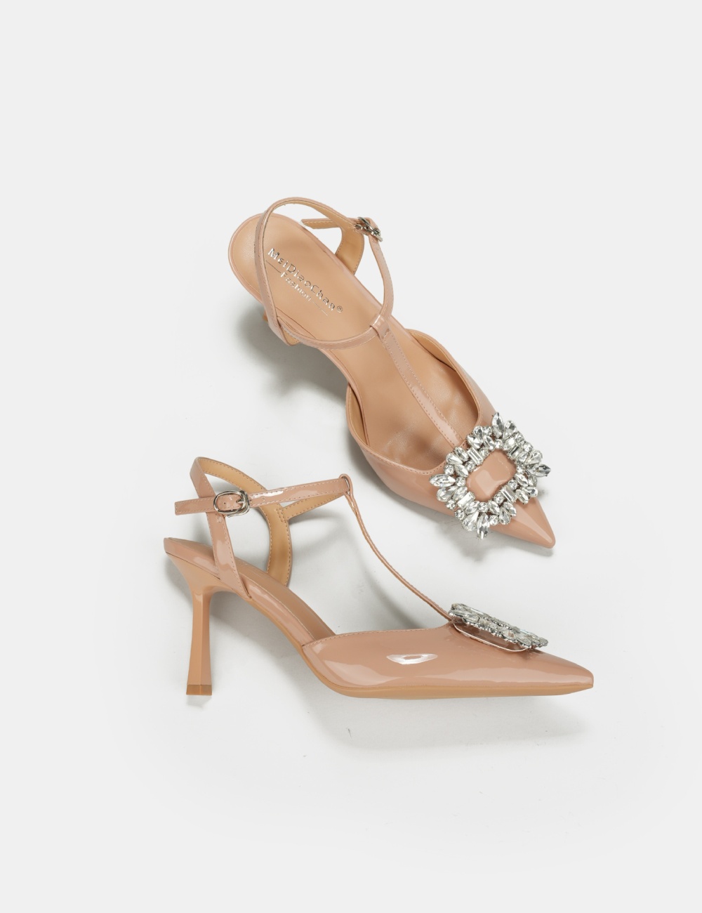 Temperament high-heeled shoes rhinestone sandals for women