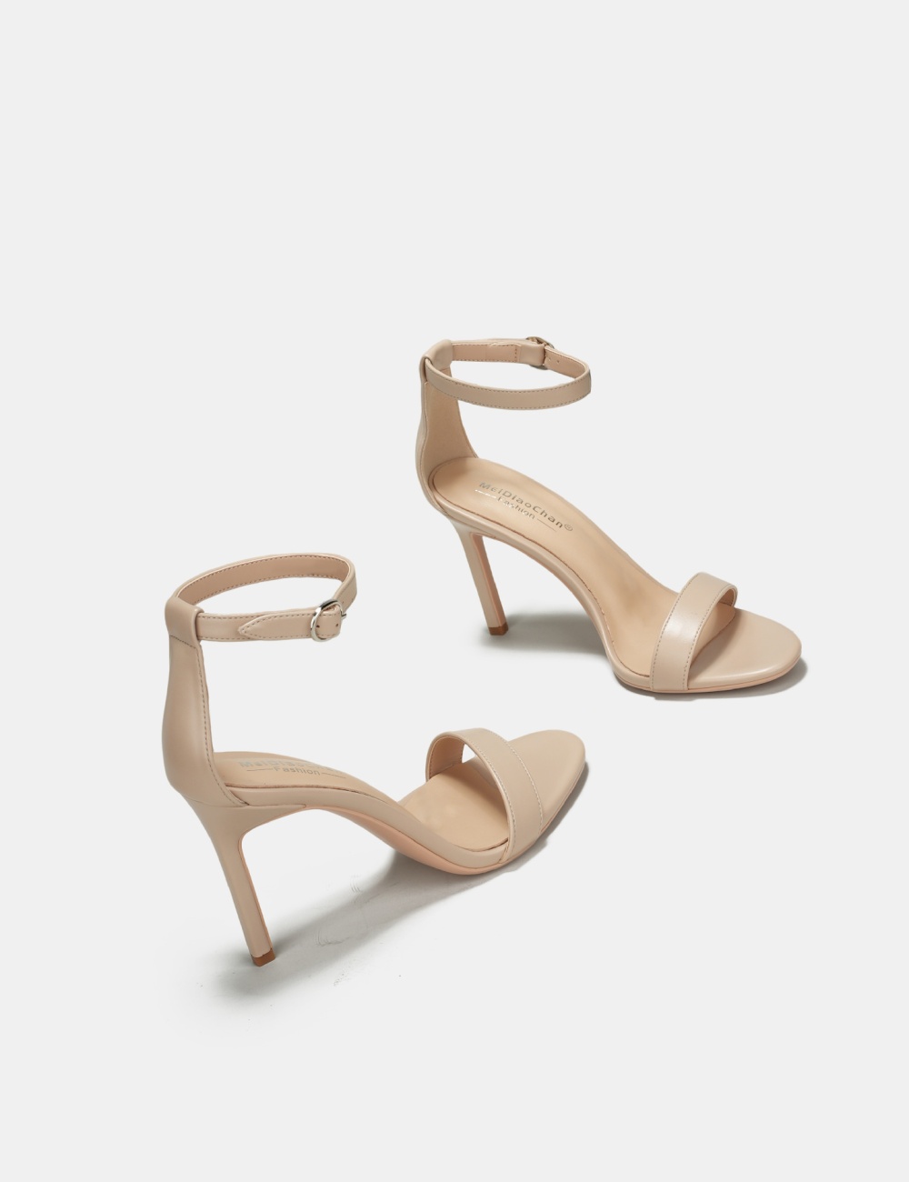 Cingulate large yard fish mouth middle-heel sandals for women