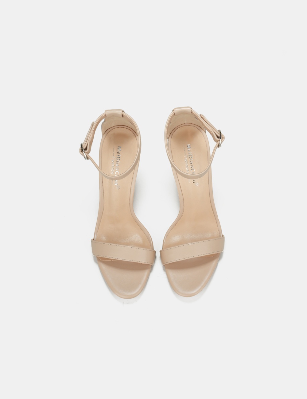 Cingulate large yard fish mouth middle-heel sandals for women