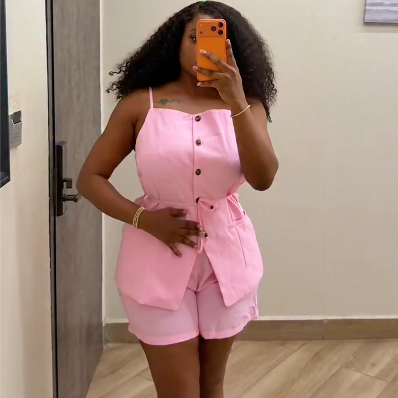 Casual European style tops frenum fashion waistcoat a set