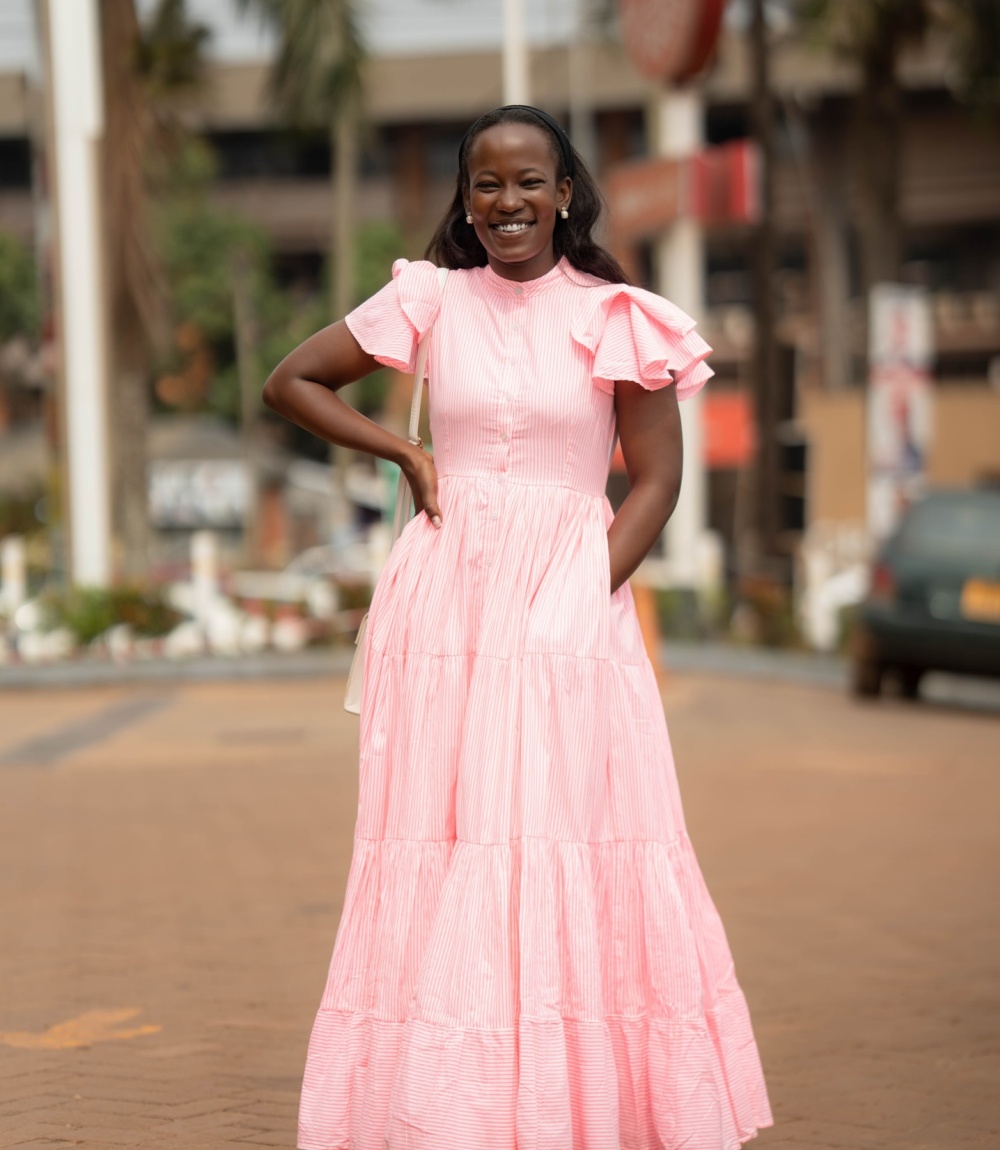 Spring stripe European style dress lapel fashion shirt for women