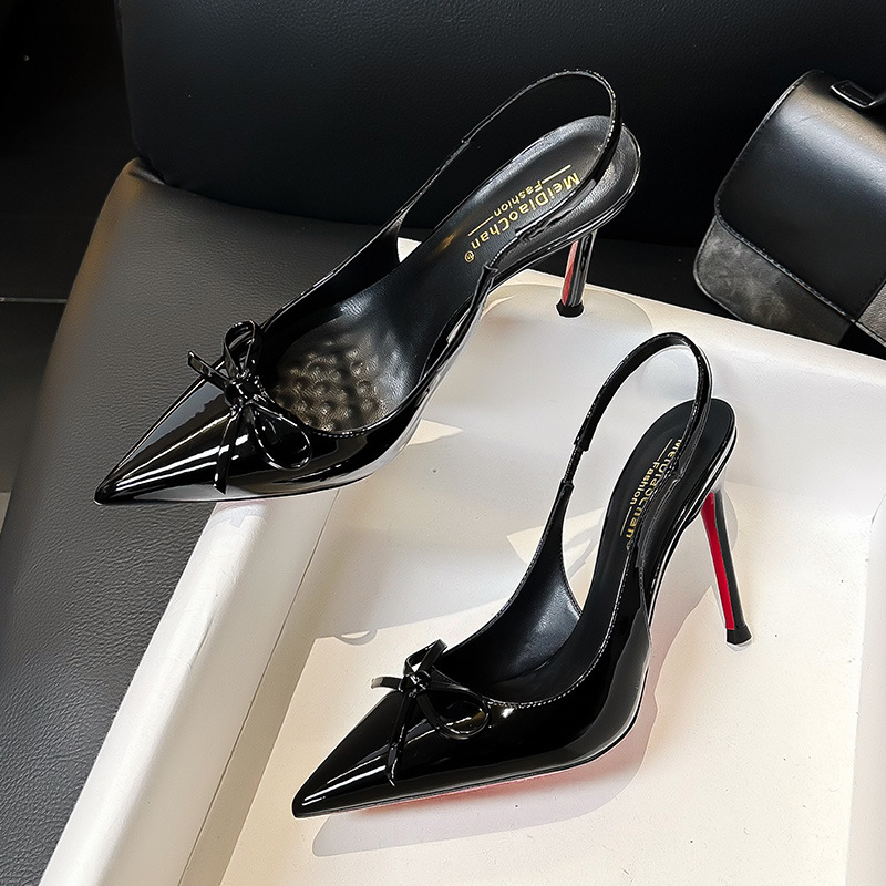 Enticement all-match sandals fashion bow stilettos