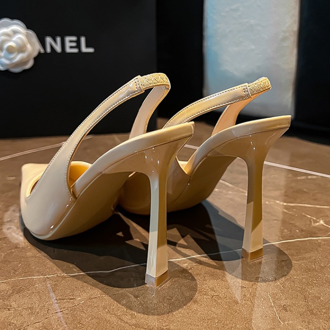 Elegant fine-root elastic band sandals