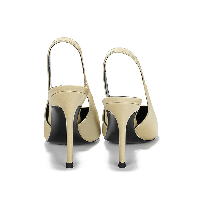 Sexy candy colors satin stilettos low France style sandals