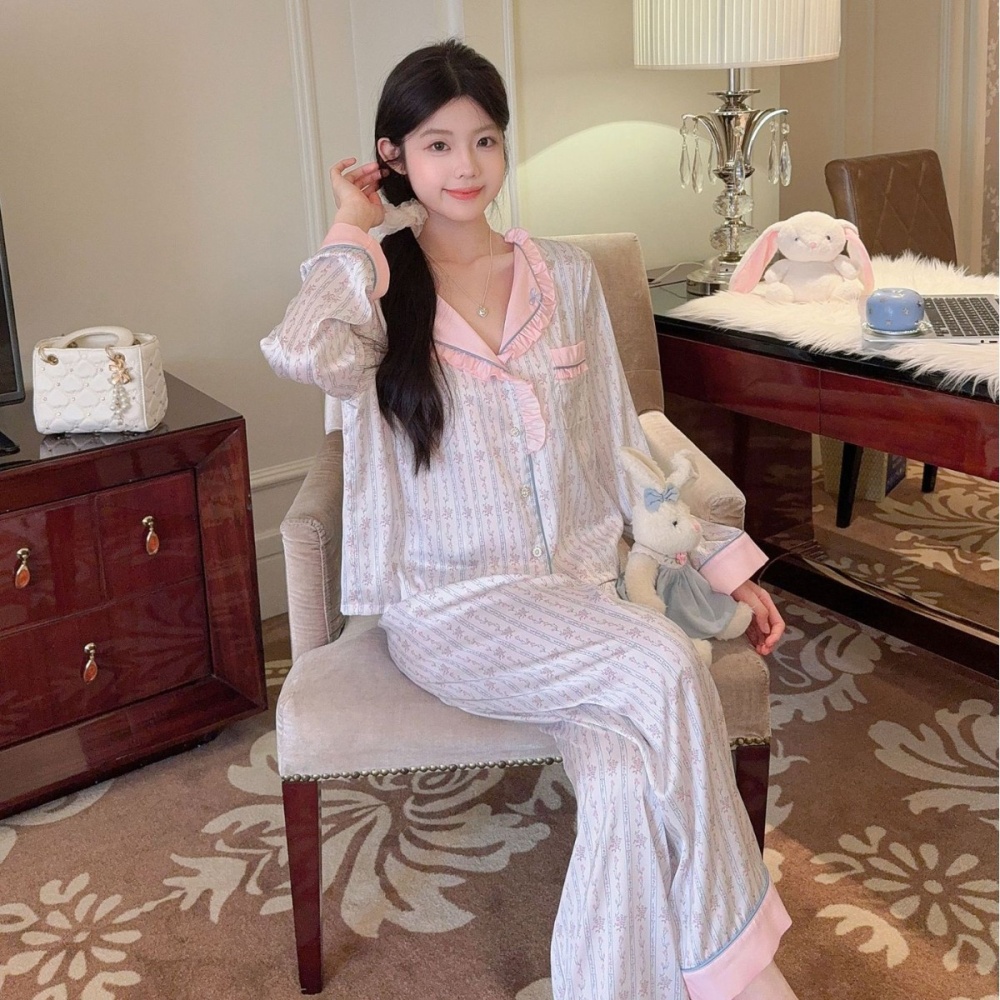 Wood ear homewear Korean style sweet pajamas for women