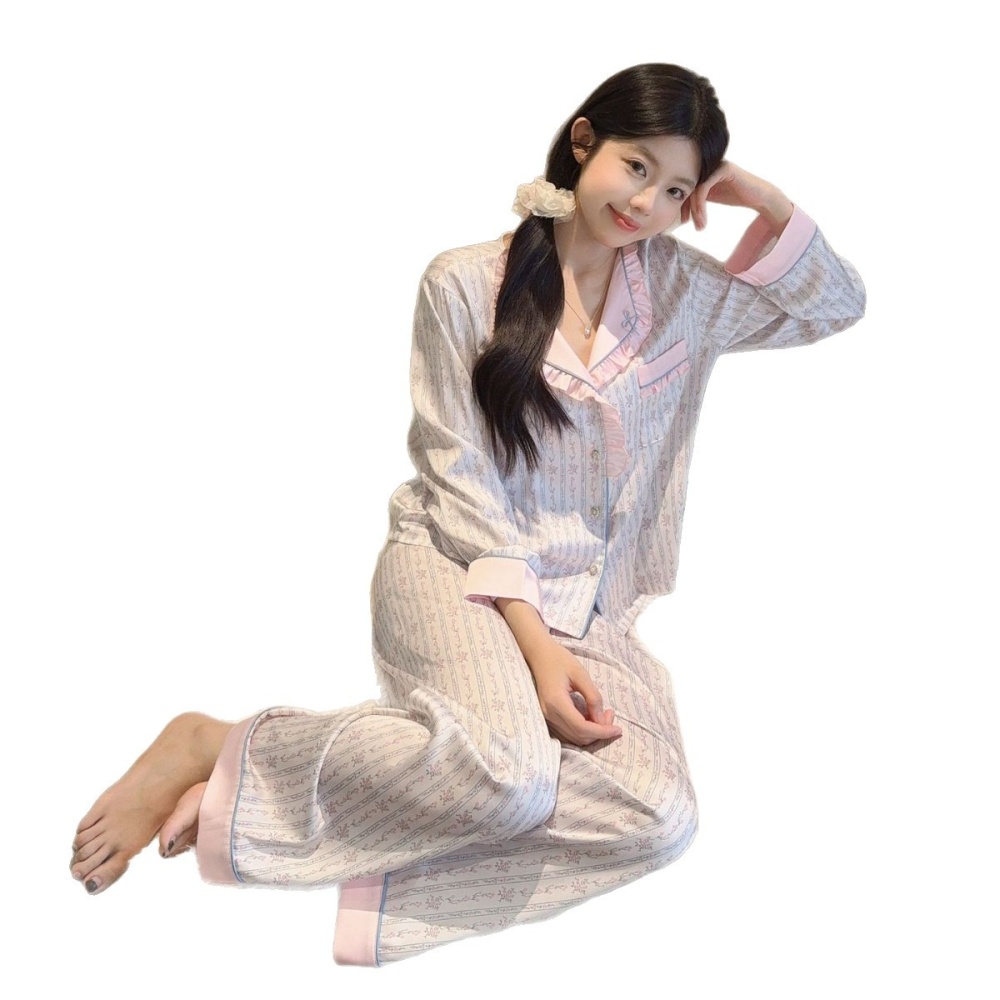 Wood ear homewear Korean style sweet pajamas for women