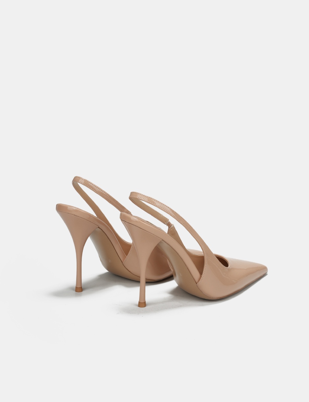 High-heeled white all-match spring simple pointed shoes