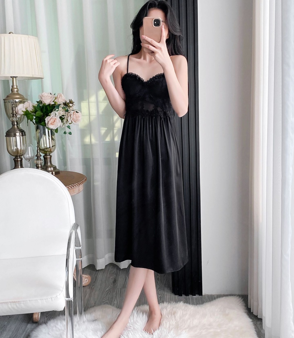 Japanese style sexy night dress sling nightgown for women