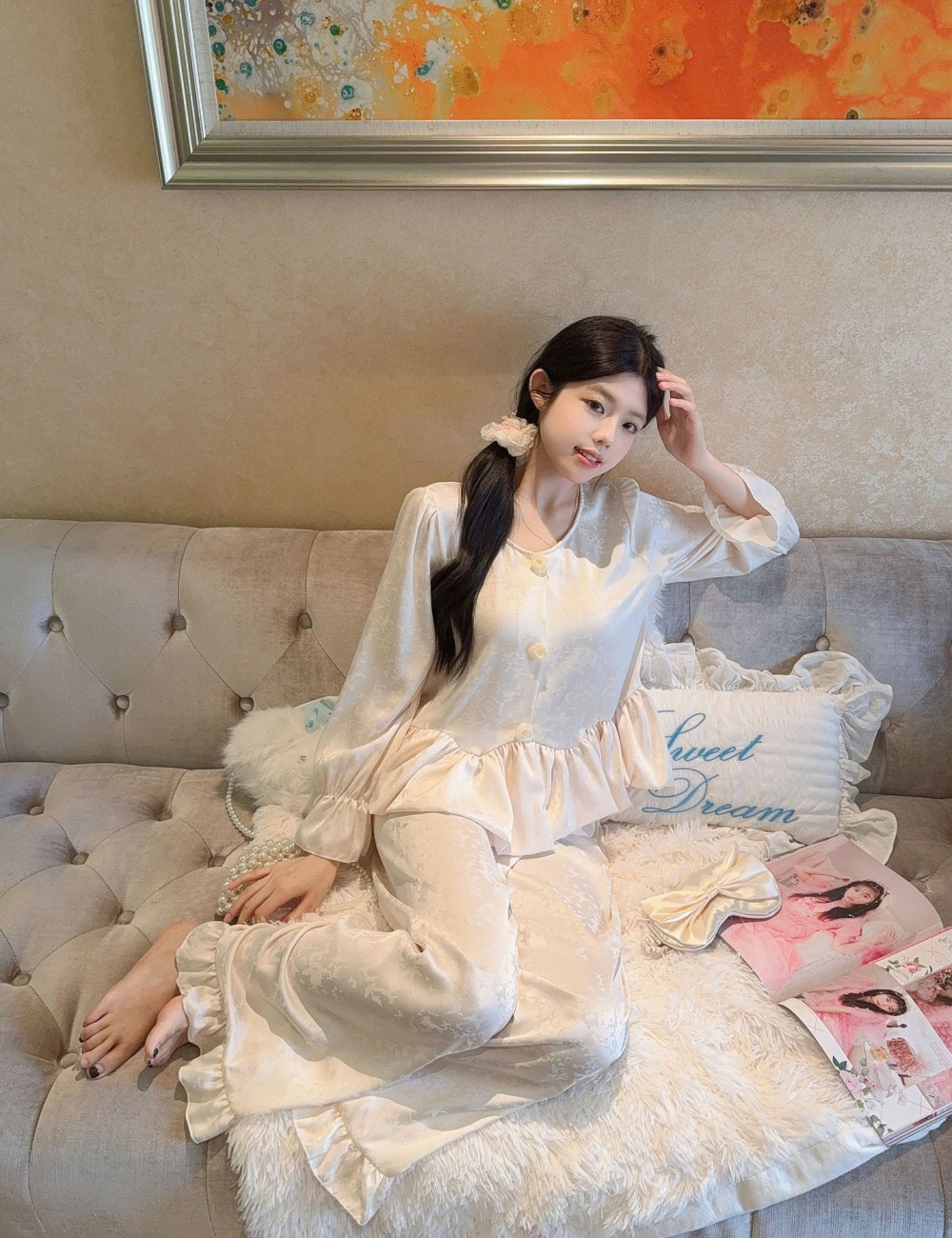 Maiden pajamas homewear hair accessories a set