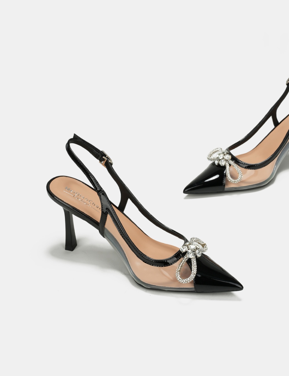 Pointed fine-root shoes summer crystal sandals