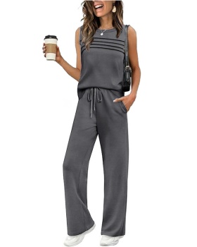 Spring and summer vest Casual pants 2pcs set for women