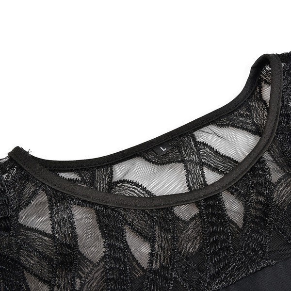 European style chiffon short sleeve dress for women