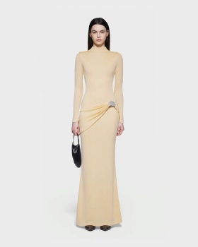 Long sleeve mermaid mopping niche pure chouzhe dress