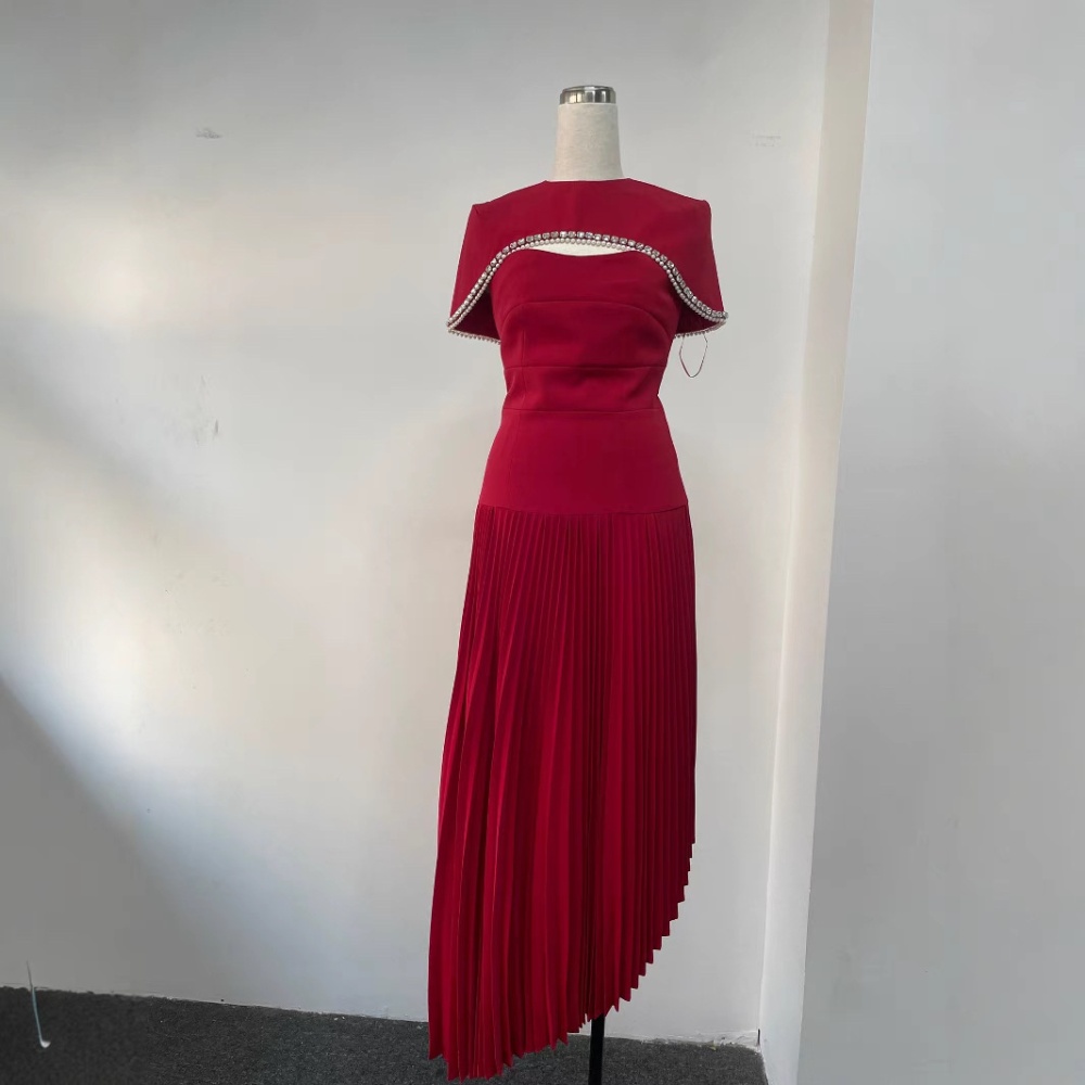 Banquet dress beading formal dress 2pcs set for women